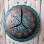 Nástěnné hodiny mandala průměr 20 cm