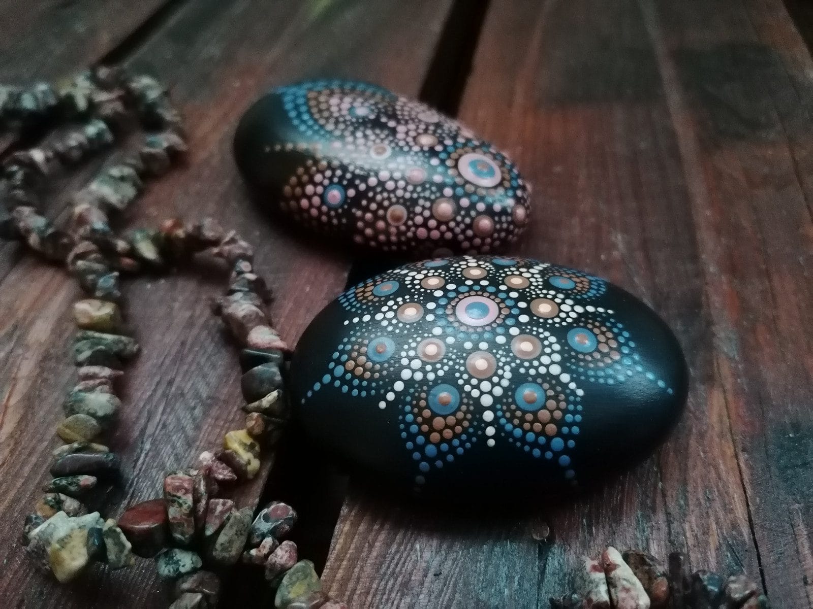 Mandala na kameni - sada