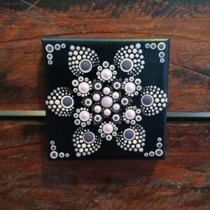 Obraz Mandala na plátně 10×10 cm