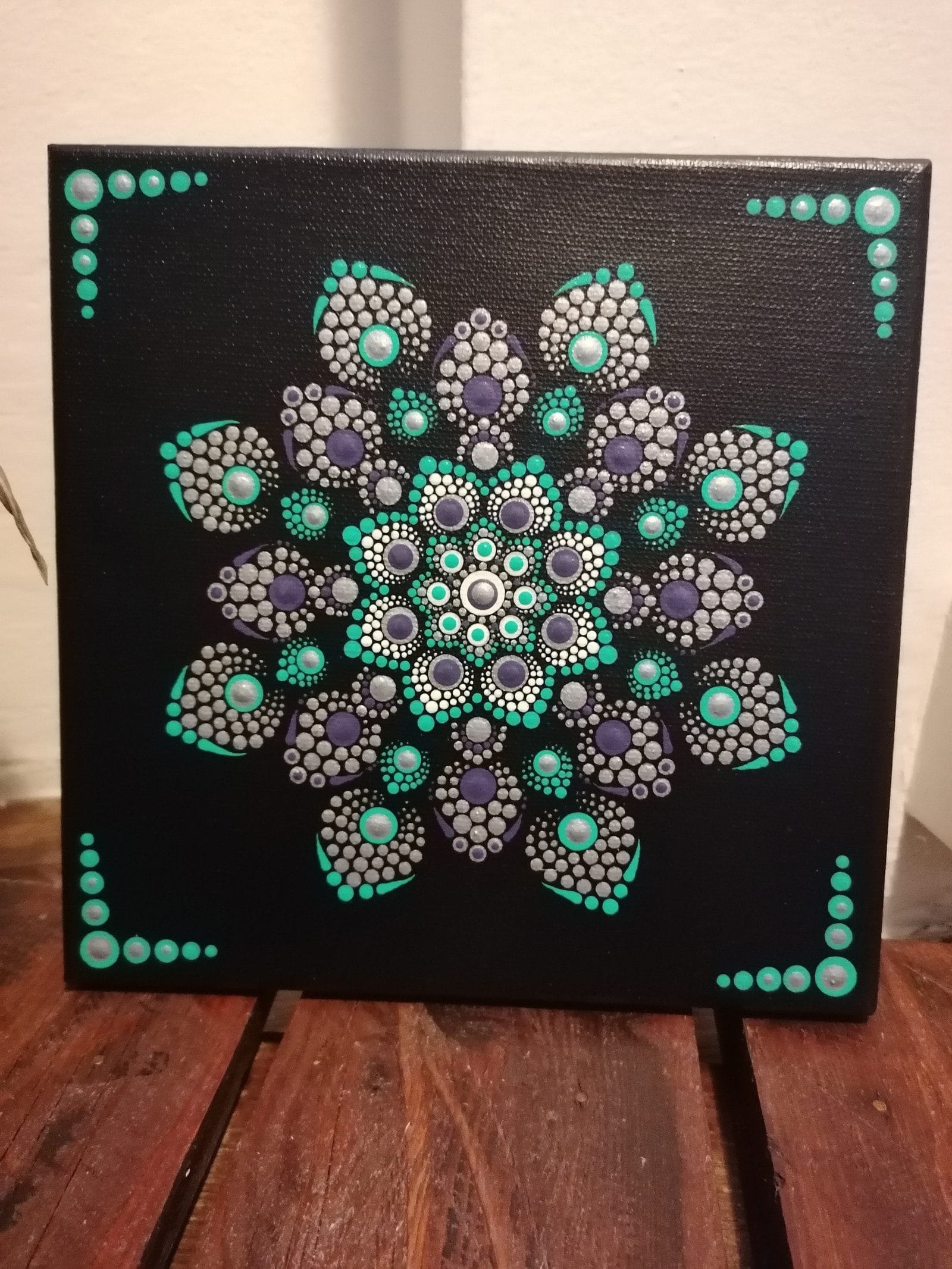 Obraz Mandala na plátně 20x20 cm