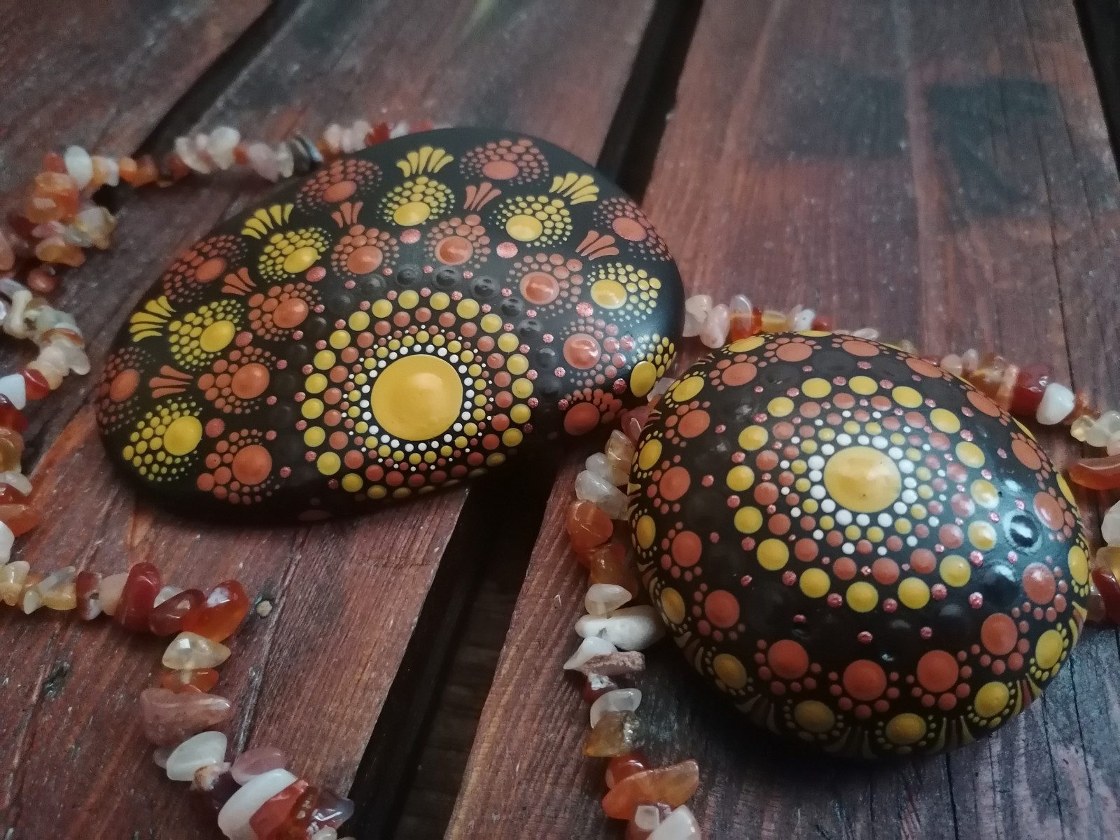 Mandala na kameni - sada