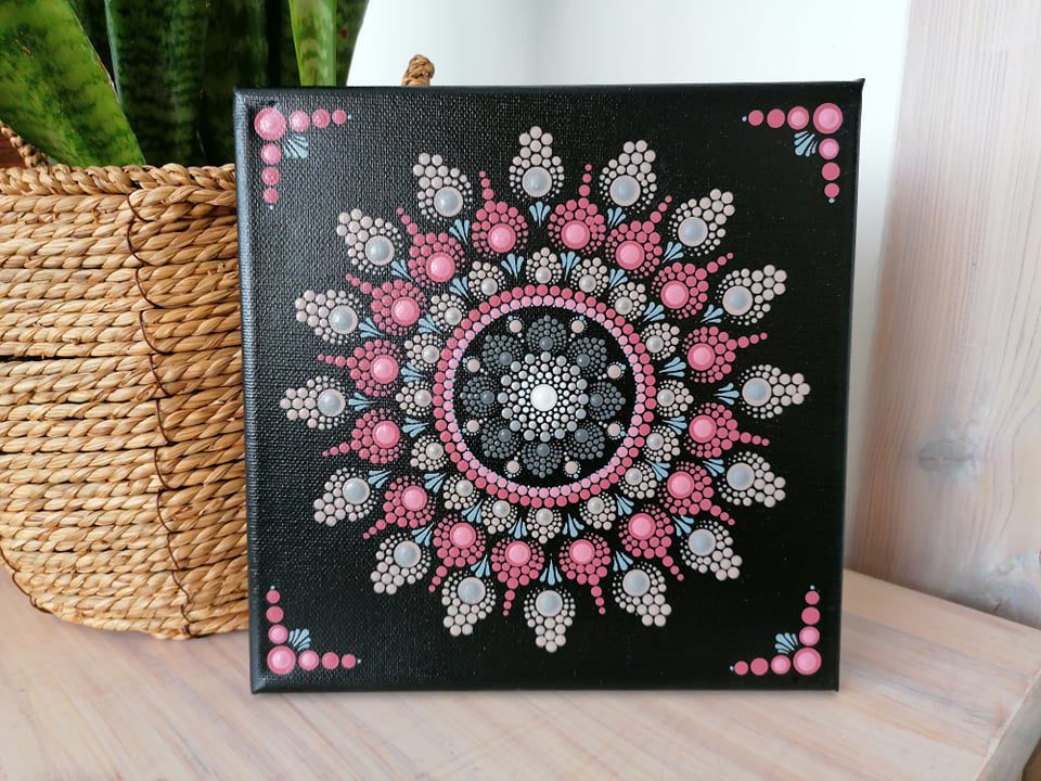 Obraz Mandala na plátně 20x20 cm