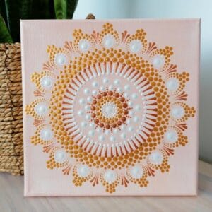 Obraz Mandala na plátně 20×20 cm
