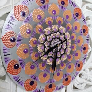 Nástěnné hodiny mandala průměr 30 cm