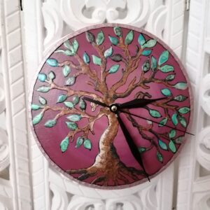 Nástěnné hodiny strom života průměr 20 cm
