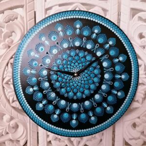 Nástěnné hodiny mandala průměr 30 cm