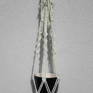 Macramé – závěs na květináč