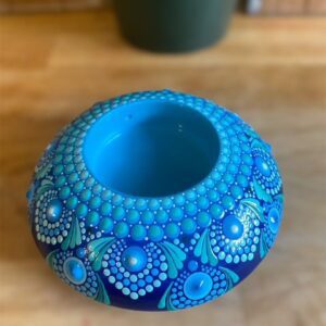 Svícen MANDALA střední technika dotting